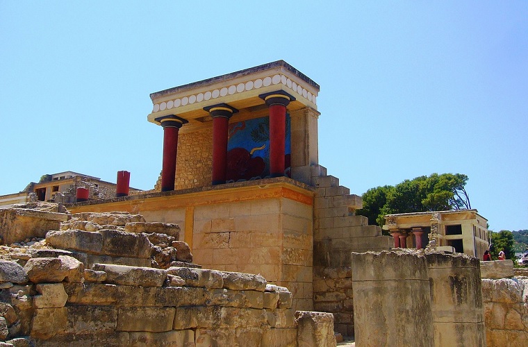 Zwiedzanie Knossos